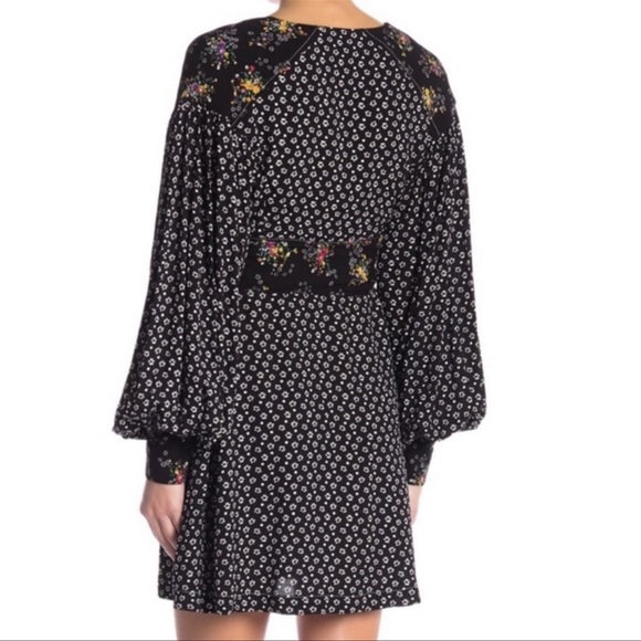 FREE PEOPLE Wonderland Mini Dress in Black - Picture 6 of 10